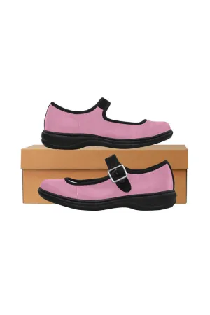 Pink Mila Satin Women's Mary Jane Shoes