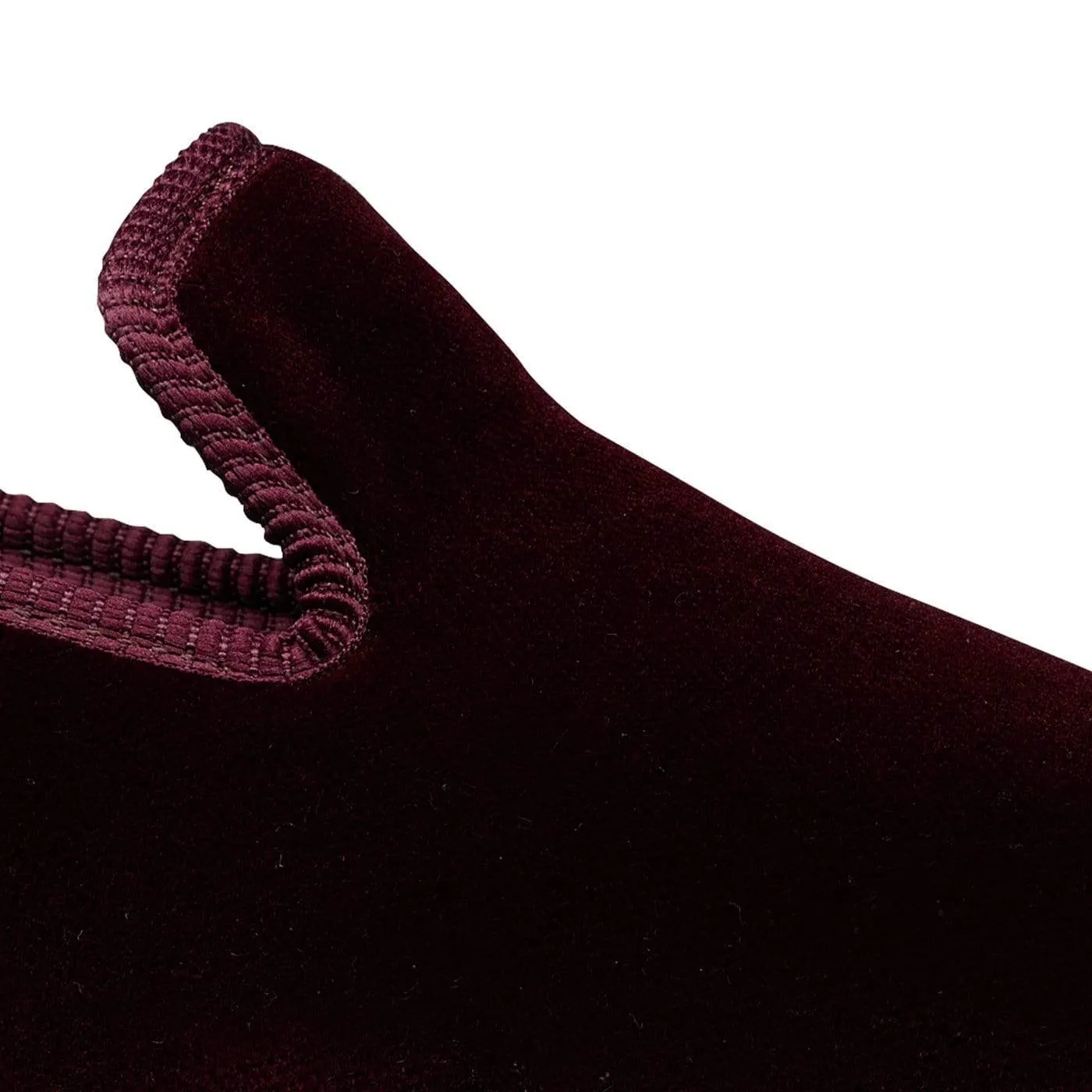 Plain Albert Burgundy Velvet