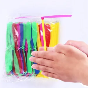 Plastic Dragonfly Flying Toy for Kids - 10 Pieces