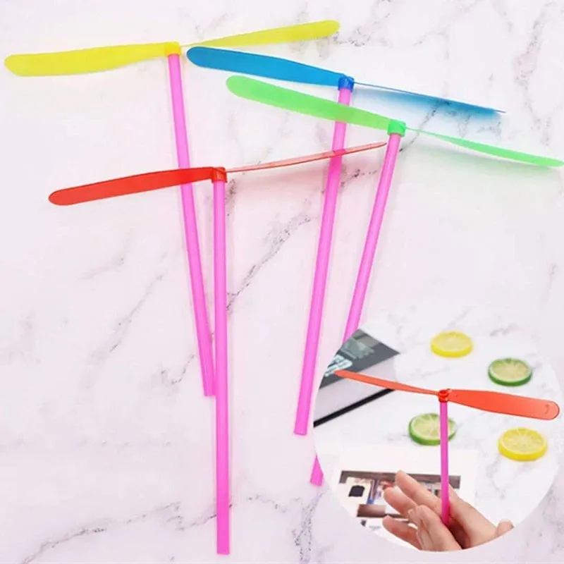 Plastic Dragonfly Flying Toy for Kids - 10 Pieces