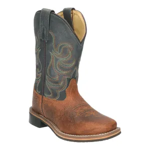 Prairie Brown/Navy Boulet Kids Western Boots