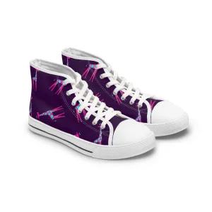 Purple Giraffes Women's High Top Sneakers