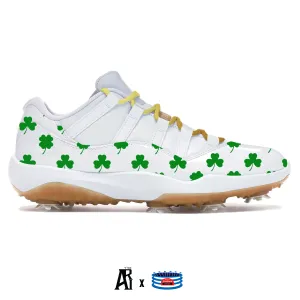 "Clovers" Jordan 11 Retro Low Golf Shoes by Stadium Custom Kicks