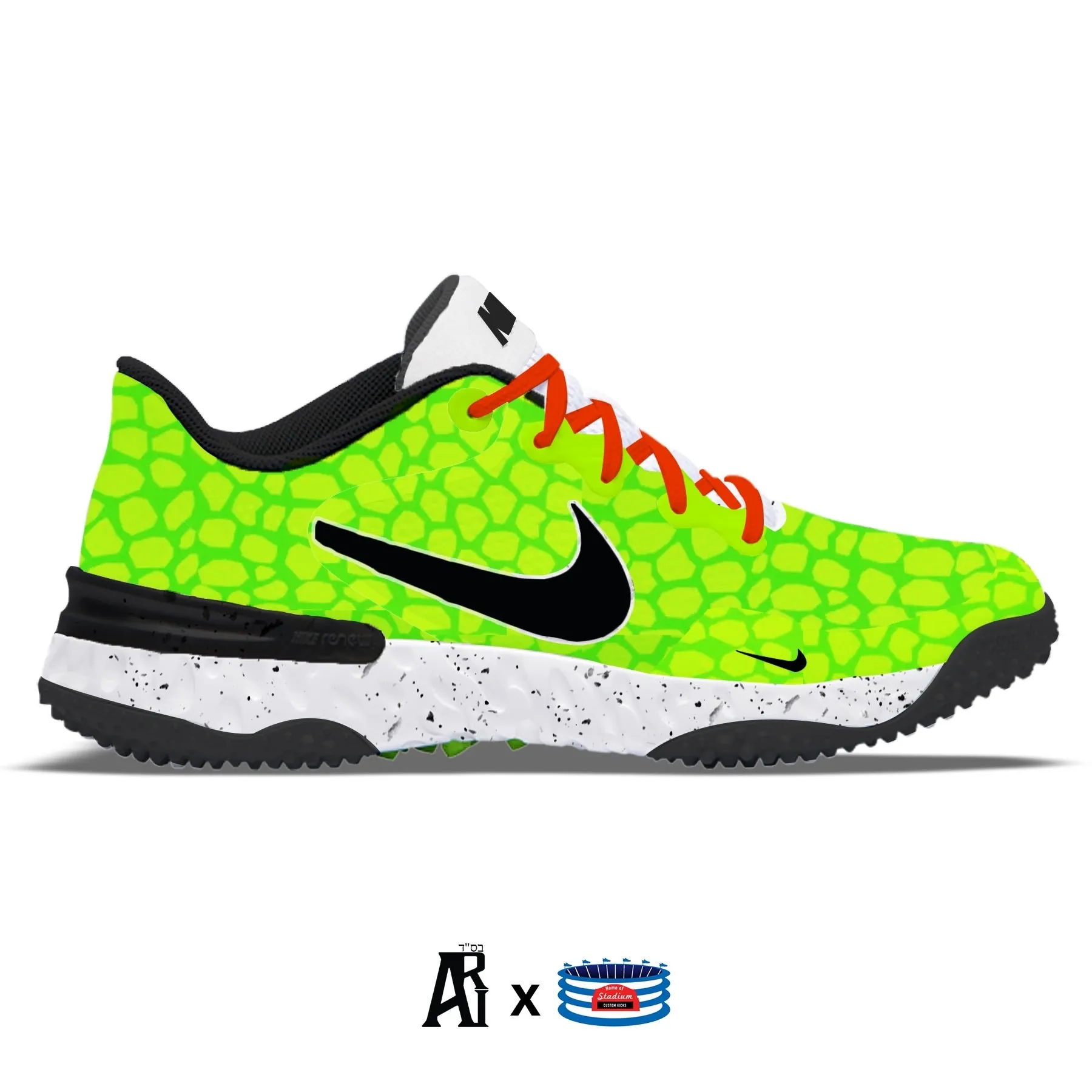 "Grinch" Nike Alpha Huarache Elite 3 Turfs