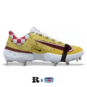 "Yellow Lobster" Nike Alpha Huarache Elite 4 Low Cleats