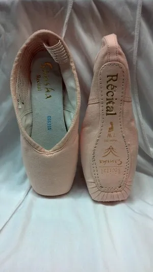 Recital -- Pointe Shoe -- Pink Canvas