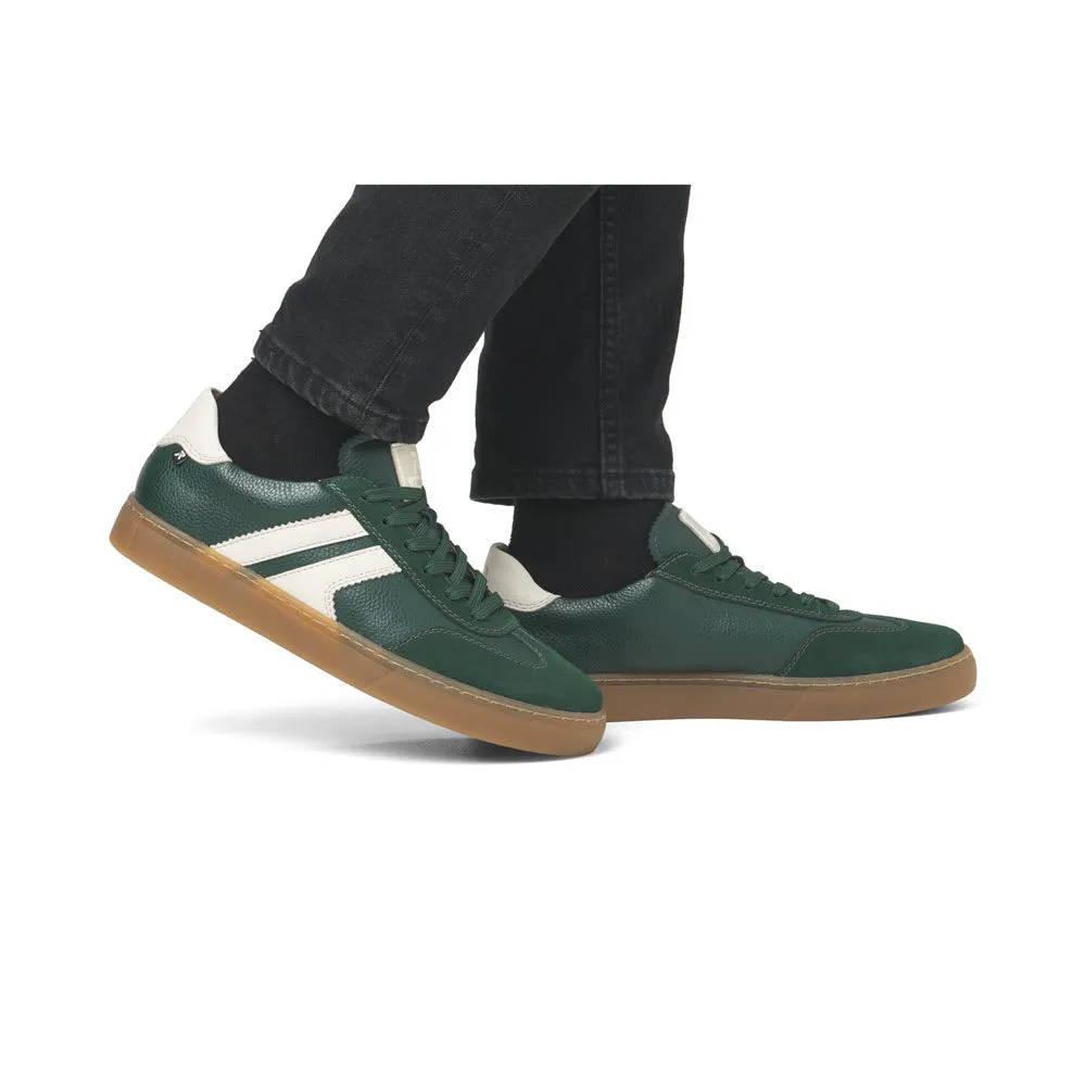 RIEKER ATHLETIC LACE OXFORD SUEDE COMBO GREEN WHITE - MENS