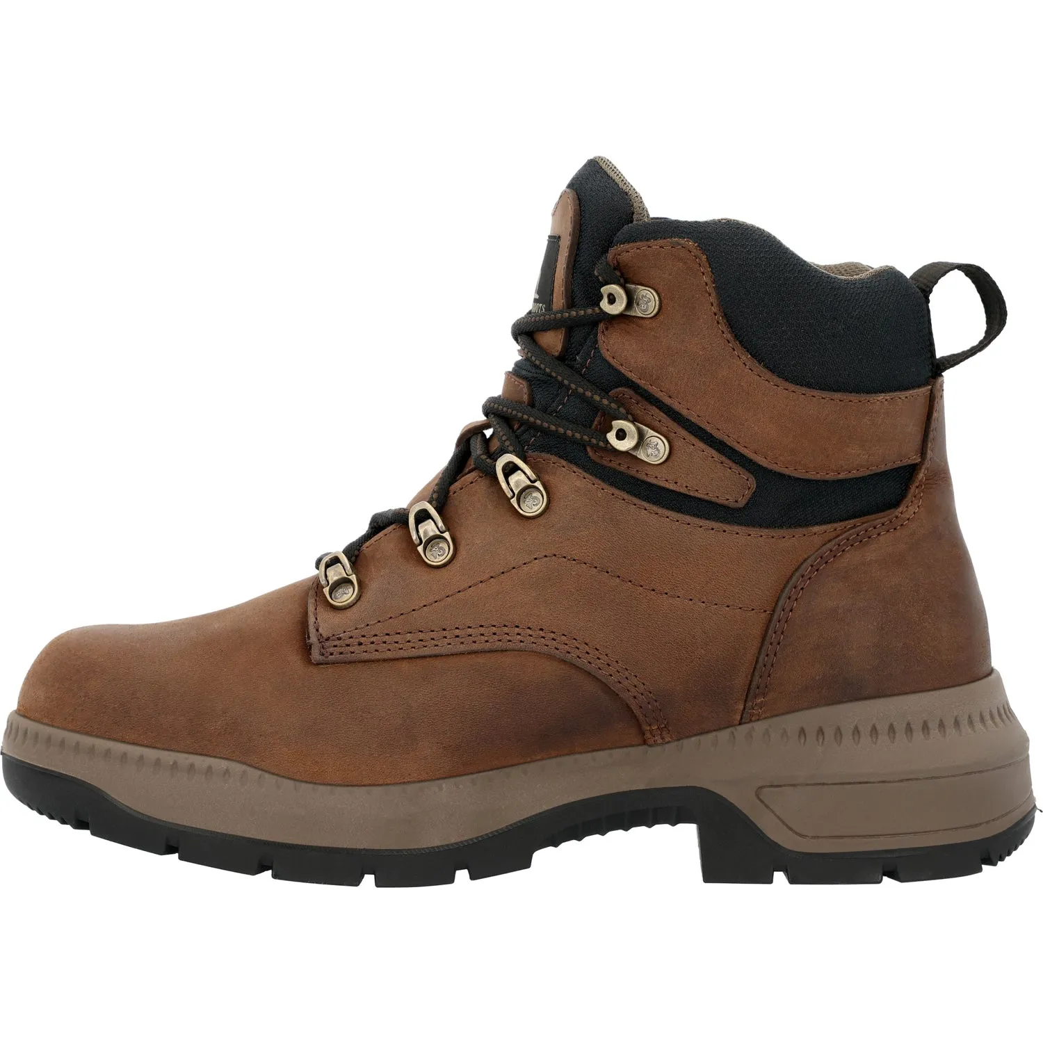 Rocky Mens Worksmart WP Crazy Horse Leather Work Boots