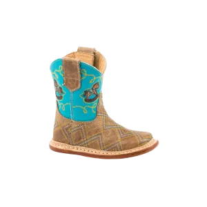 Roper Footwear Kid's Tumbled Bright Blue Infant Boots