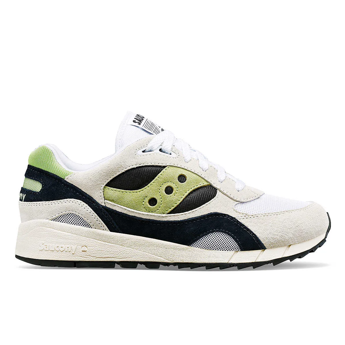 Saucony Mens Shadow 6000 Trainers - White / Green