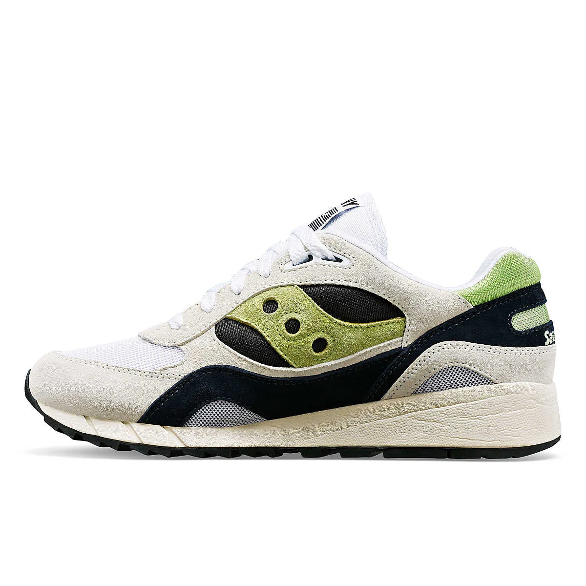 Saucony Mens Shadow 6000 Trainers - White / Green