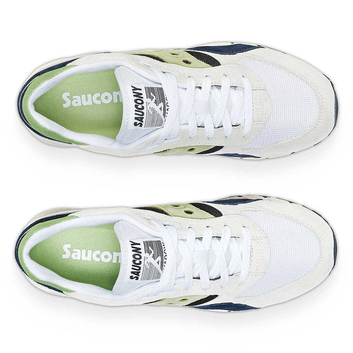 Saucony Mens Shadow 6000 Trainers - White / Green