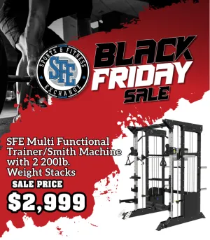 SFE Multi-Functional Trainer / Smith Machine Home Gym w/ (2) 200lb weight stacks (NEW)