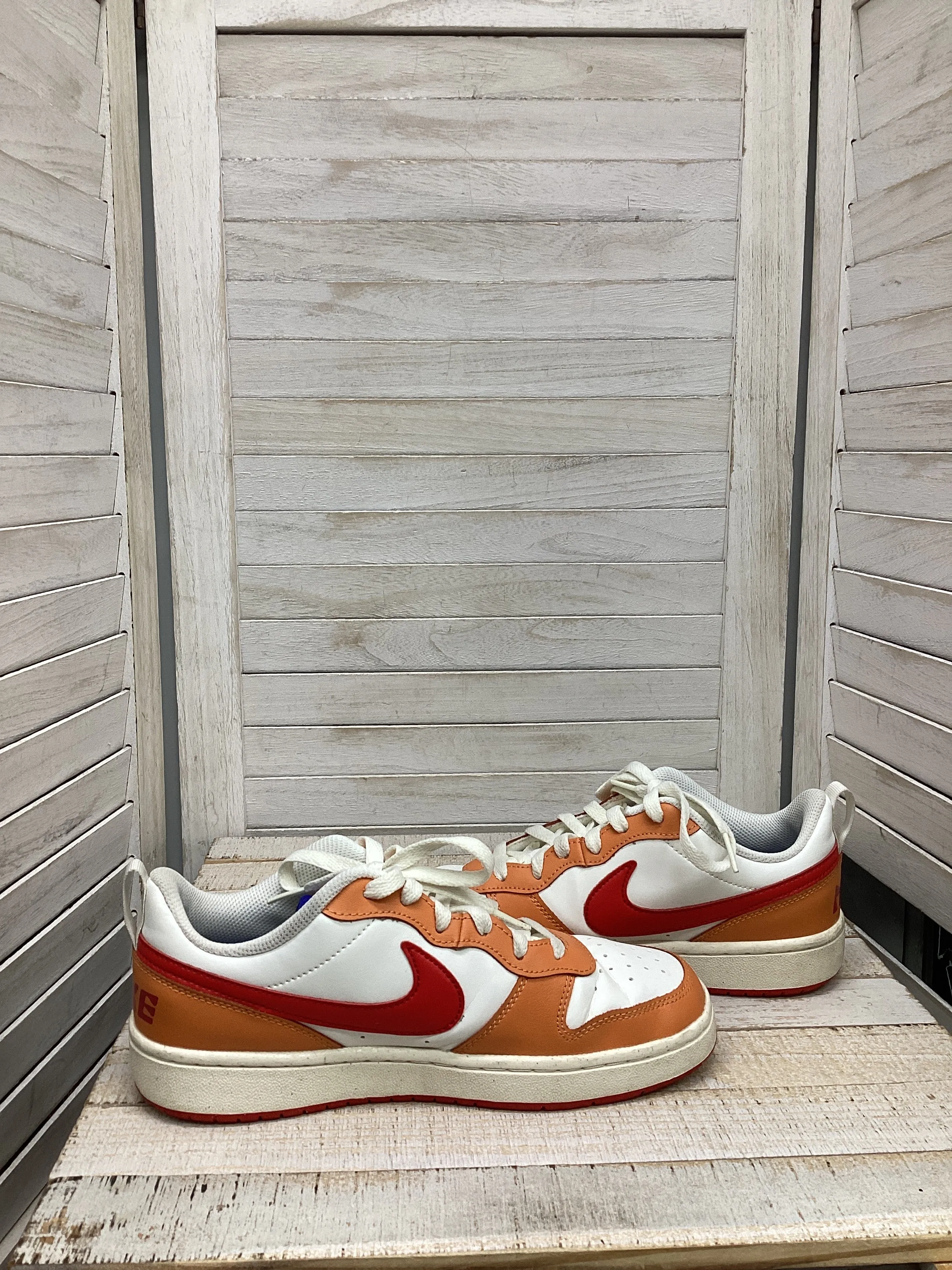 Shoes Athletic By Nike In Orange & White, Size: 8