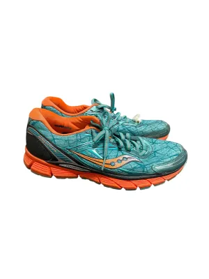 Shoes Athletic By Sacouny In Teal, Size: 10