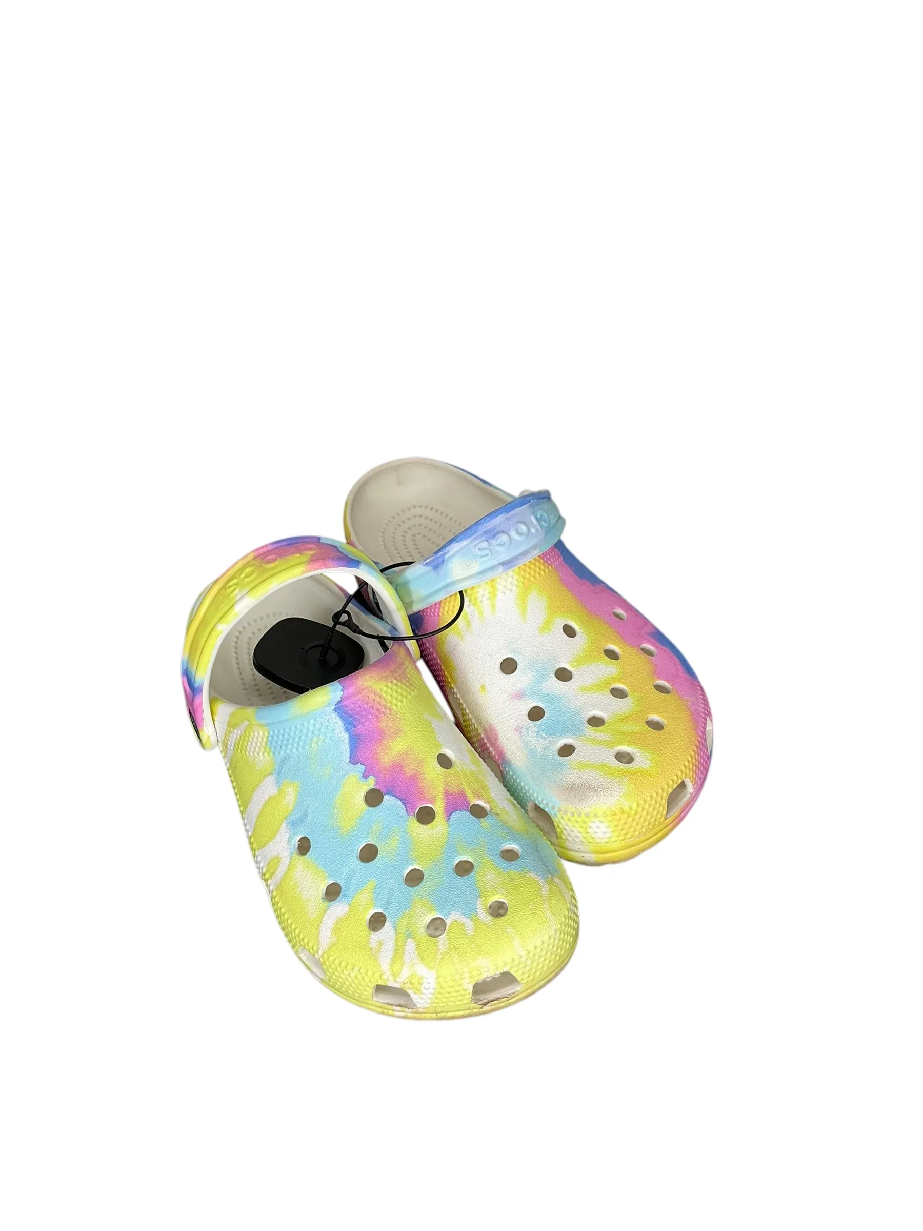 Shoes Flats By Crocs In Multi-colored, Size: 7