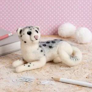 Snow Leopard Needle Felting Kit