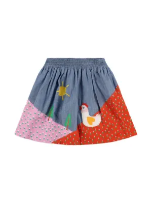 Stella McCartney Kids   Cotton chambray skirt 