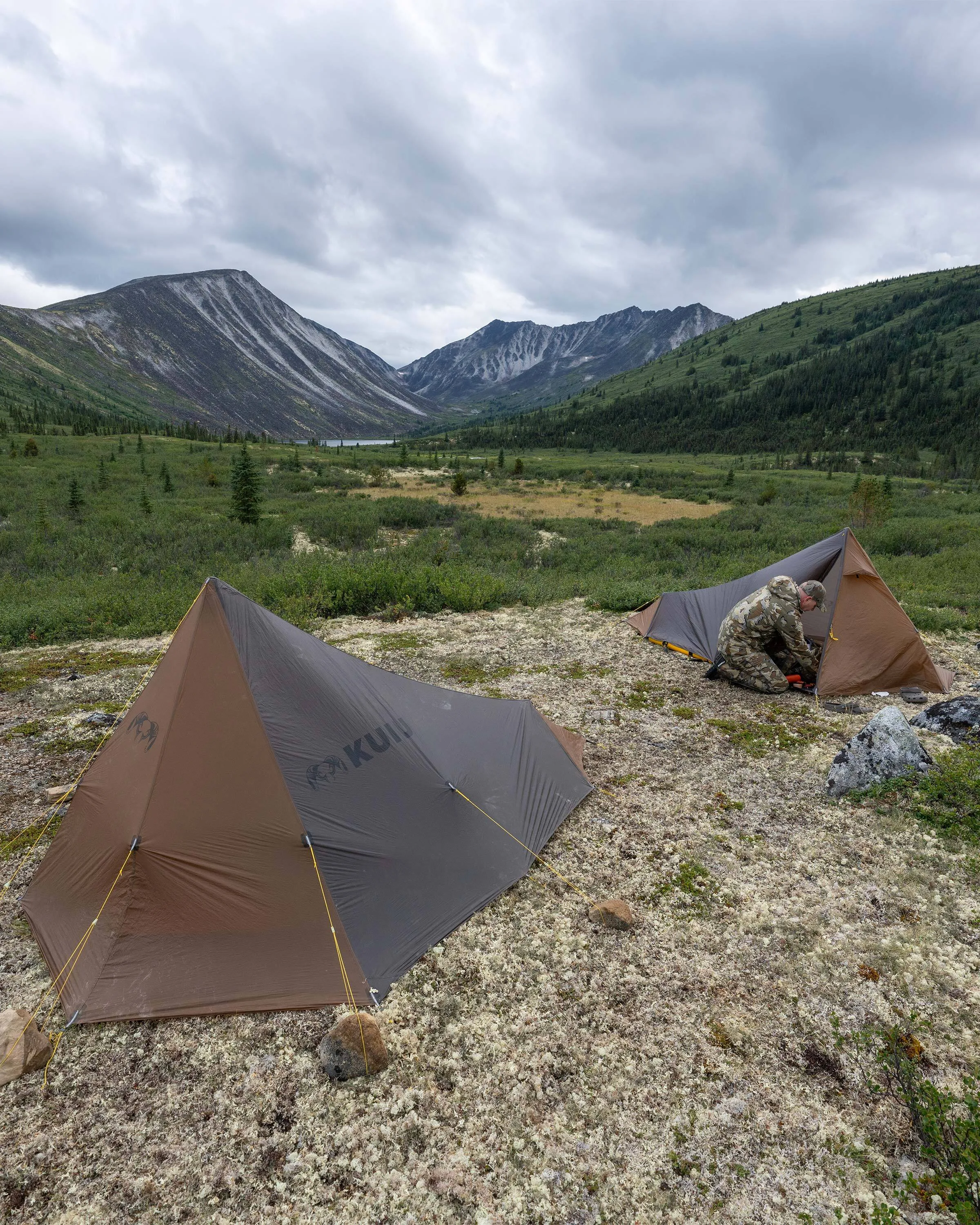 Summit Star 1 Person Tent Set | Gunmetal-Orange