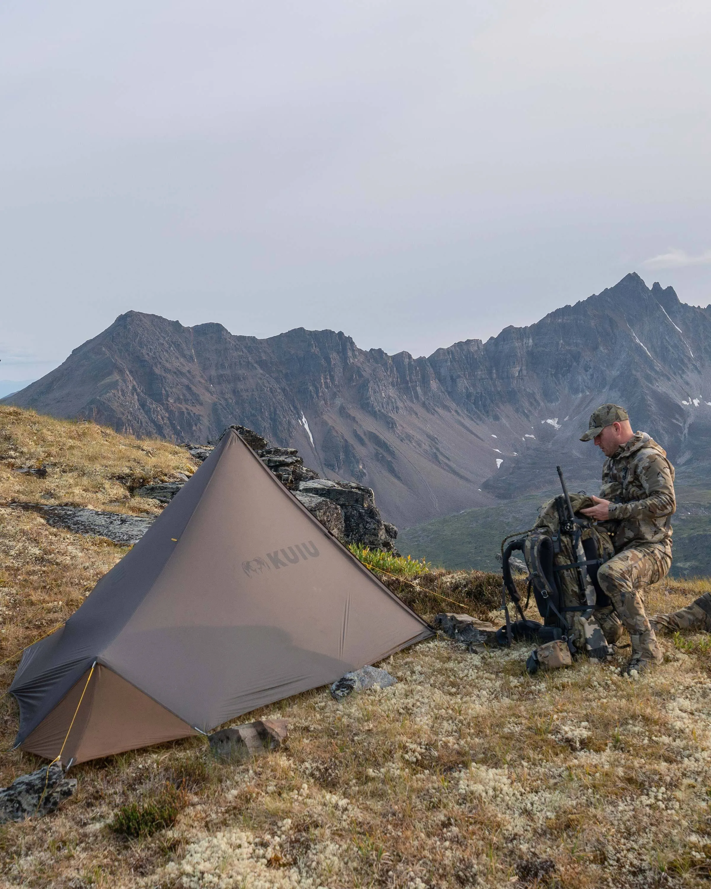 Summit Star 1 Person Tent Set | Gunmetal-Orange