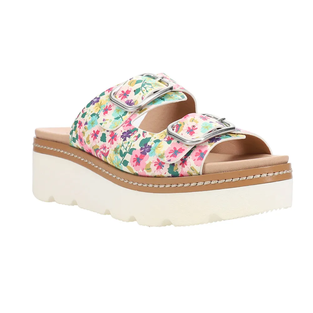 Surfs Up Floral Platform Sandals