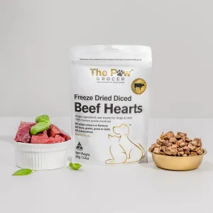 The Paw Grocer Freeze Beef Hearts 90g