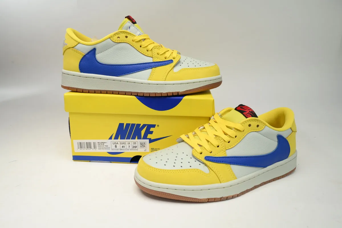 TRAVIS SCOTT - AIR JORDAN 1 LOW " CANARY "