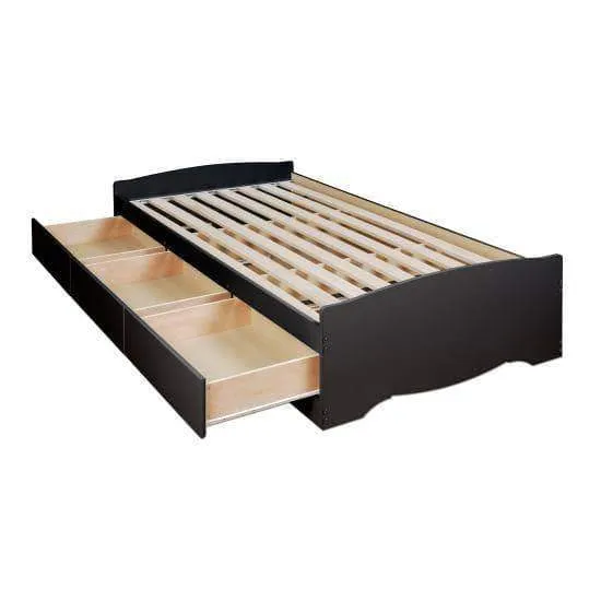 Twin XL Mate’s Platform Storage Bed with Three Drawers - Multiple Options Available