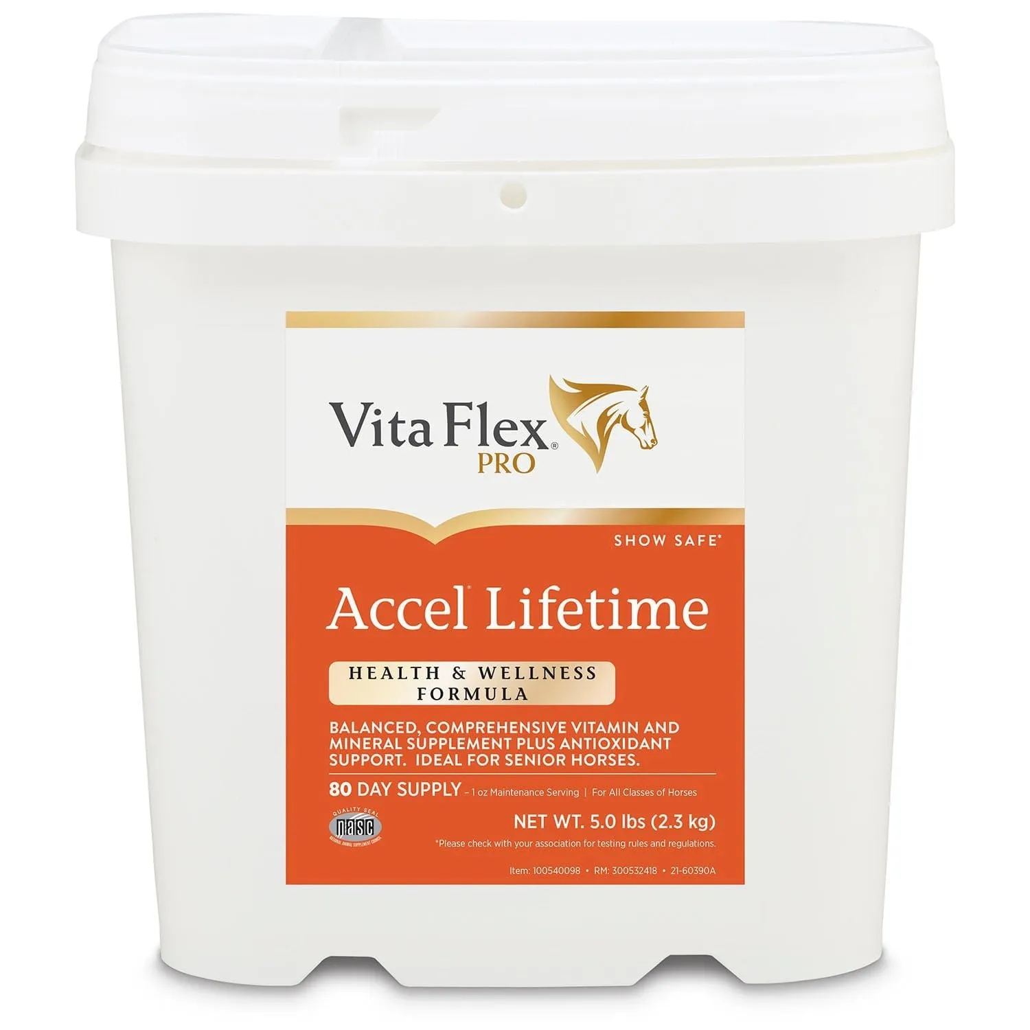 Vita Flex Pro Accel Lifetime Health & Wellness Formula Supplement for Horses